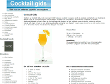 Tablet Screenshot of cocktailgids.nl